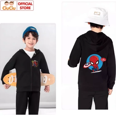 Áo khoác nỉ Hoodie Siêu Nhân Người Nhện bé trai - Nỉ da cá, size 9-33kg, 175.000₫ 8