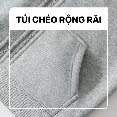 Áo khoác nỉ lót lông bé trai BabyloveGO AKN04 mùa đông, mũ, khóa kéo tiện lợi - 199.000₫ 3