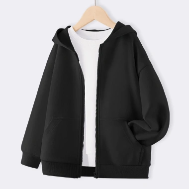 Áo khoác nỉ lót lông bé trai BabyloveGO AKN04 mùa đông, mũ, khóa kéo tiện lợi - 199.000₫ 9