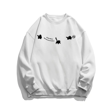 Áo khoác nỉ nữ Xám mùa thu, sweater dài tay con mèo in hình RTOML 119.999₫