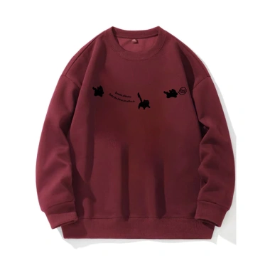 Áo khoác nỉ nữ Xám mùa thu, sweater dài tay con mèo in hình RTOML 119.999₫