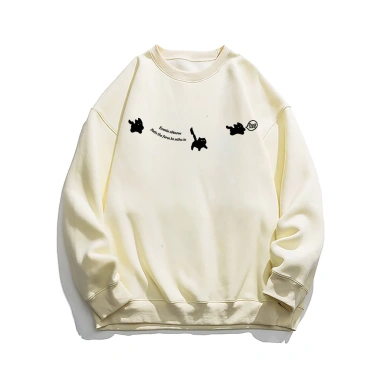 Áo khoác nỉ nữ Xám mùa thu, sweater dài tay con mèo in hình RTOML 119.999₫