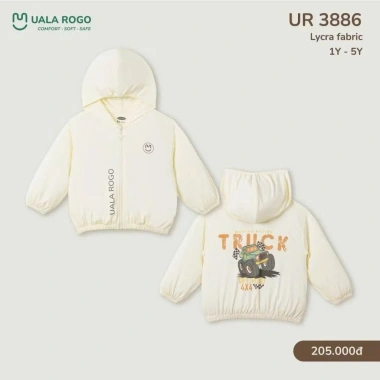 Áo khoác nỉ và gió Uala cho bé 9-22kg mẫu UR3.664 UR3.889 giảm giá 205k 7