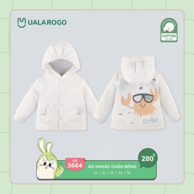 Áo khoác nỉ và gió Uala cho bé 9-22kg mẫu UR3.664 UR3.889 giảm giá 205k 9