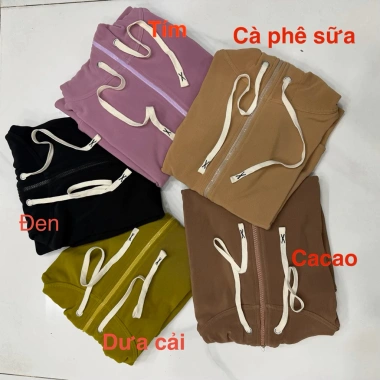 Áo khoác nữ chống nắng gân lụa form lửng nón to bigsize - Giá 169k giảm từ 202.8k