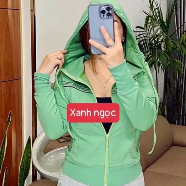 Áo khoác nữ chống nắng tay dài xỏ ngón cotton cao cấp giá 236.250 VND