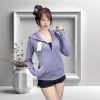 Áo khoác nữ chống nắng vải thun đốm co giãn 4 chiều – 6 túi, dây kéo dài tới mũi 5