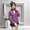 Áo khoác nữ chống nắng vải thun đốm co giãn 4 chiều – 6 túi, dây kéo dài tới mũi 8