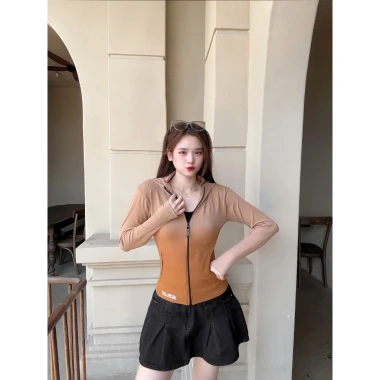 Áo Khoác Nữ Loang Màu Dệt Kim QC TH028 - Chống Nắng Co Dãn, Thoáng Mát TH SPORT 225k 8