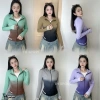 Áo khoác nữ loang màu ôm form TH028-KT Vải dệt kim chống nắng UV TH SPORT