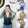 Áo khoác nữ loang màu ôm form TH028-KT Vải dệt kim chống nắng UV TH SPORT 2