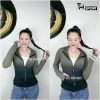Áo khoác nữ loang màu ôm form TH028-KT Vải dệt kim chống nắng UV TH SPORT 4