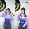 Áo khoác nữ loang màu ôm form TH028-KT Vải dệt kim chống nắng UV TH SPORT 6