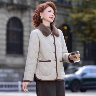 Áo Khoác Nữ Ngoài Phao Lót Lông Mềm Cổ Lông Sang Trọng – Chỉ 429.000đ, Giảm 115.830đ