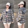 Áo khoác nữ QUỲNH NHI mùa hè - Flannel + thun gân, mềm, nón chống nắng - 229k 3