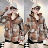 Áo khoác nữ QUỲNH NHI mùa hè - Flannel + thun gân, mềm, nón chống nắng - 229k 6