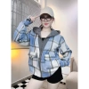 Áo khoác nữ QUỲNH NHI mùa hè - Flannel + thun gân, mềm, nón chống nắng - 229k 10