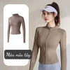 Áo khoác nữ tập yoga QC L1 kim lạnh, chống nắng UV, thoáng khí co dãn 4 chiều