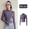 Áo khoác nữ tập yoga QC L1 kim lạnh, chống nắng UV, thoáng khí co dãn 4 chiều 5