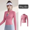 Áo khoác nữ tập yoga QC L1 kim lạnh, chống nắng UV, thoáng khí co dãn 4 chiều 9
