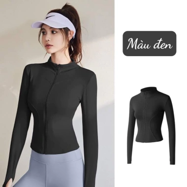 Áo khoác nữ tập yoga QC L1 kim lạnh, chống nắng UV, thoáng khí co dãn 4 chiều 10 Áo khoác nữ tập yoga QC L1 kim lạnh, chống nắng UV, thoáng khí co dãn 4 chiều 10