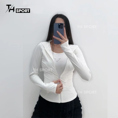Áo khoác nữ thể thao có nón PHOM BÉ TĂNG SIZE cao cấp TH010-CN chống nắng thoáng mát, chống UV – Giá chỉ 169.000₫ 3