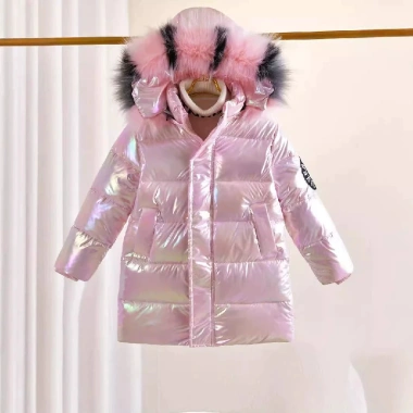 Áo khoác Parka mùa đông -30°C bé gái, mũ trùm đầu dày ấm, chống thấm, giá 268k 4