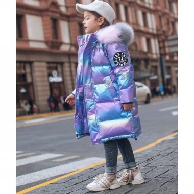 Áo khoác Parka mùa đông -30°C bé gái, mũ trùm đầu dày ấm, chống thấm, giá 268k 9