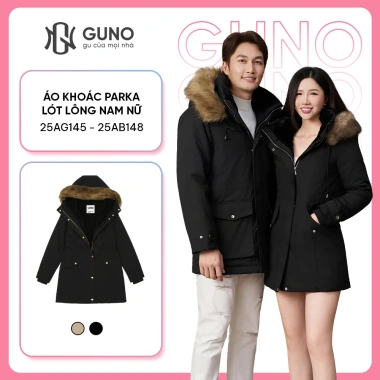 Áo Khoác Parka Nam Nữ GUNO Lót Lông Cao Cấp, Mũ Siêu Ấm, Giảm Giá 890k