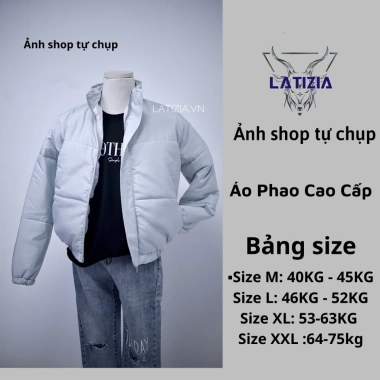 Áo khoác phao béo nam nữ cao cấp, form chuẩn i-hình, hàng xịn, giảm giá 216k
