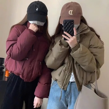 Áo khoác phao croptop nữ mùa đông Hàn Quốc QC NGOMINH SP223 - Giá 189k 2