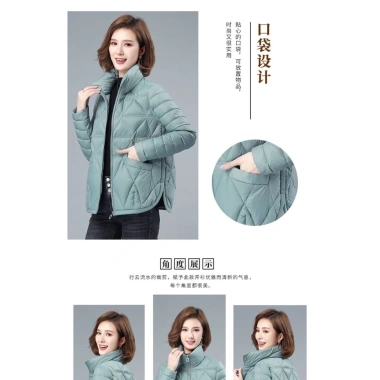 Áo khoác phao đệm dày dáng ngắn thời trang Hàn Quốc cho nữ - Giá 446.461 VND