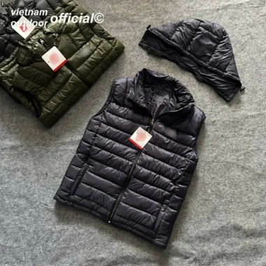 Áo khoác phao gile nam dày dặn, mũ tháo rời, ấm cho ngày lạnh - Giá 438.900₫