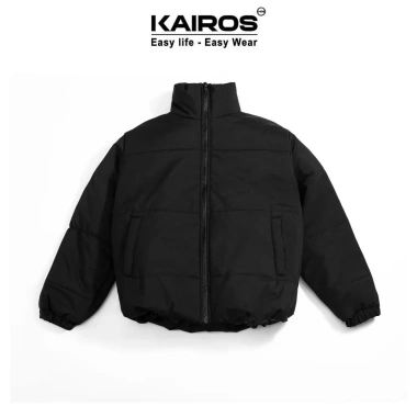 Áo khoác phao Kairos nam nữ form boxy cổ cao, trần bông dày dặn, siêu ấm, chống gió, chống nước, nhẹ chỉ 329.000₫
