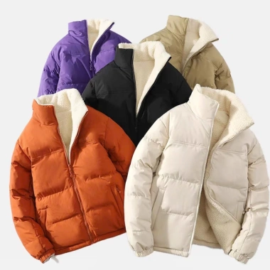 Áo khoác phao lót lông cừu ấm áp, thời trang nam nữ, giảm giá 399.000₫ (giá gốc 498.750₫) 4