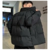 Áo Khoác Phao Mùa Đông Unisex Form Rộng Không Logo Chống Rách Giữ Ấm Hot 2.024 cho nam nữ 5