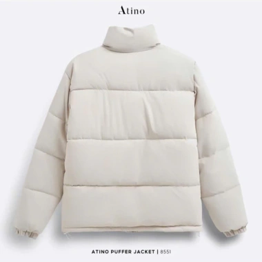 Áo Khoác Phao Mùa Đông Unisex Form Rộng Không Logo Chống Rách Giữ Ấm Hot 2.024 cho nam nữ 6