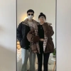 Áo khoác phao mùa đông unisex KUNKUN SP77 dáng rộng 2 mặt họa tiết kẻ caro giá ưu đãi 289k 9