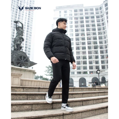Áo khoác phao nam 3 lớp Bazik Bion SHIELD PUFFER giữ ấm, trượt nước, mũ liền, cản gió - 499k giảm giá