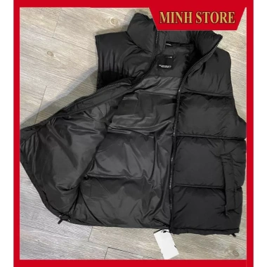 Áo khoác phao nam siêu ấm ba lỗ, thu đông trần bông AK01 - MINHSTORE 195k