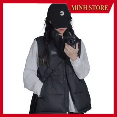 Áo khoác phao nam siêu ấm ba lỗ, thu đông trần bông AK01 - MINHSTORE 195k