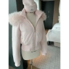 Áo khoác phao ngắn có mũ lông, form fit chun eo, thời trang mùa đông - chỉ 399.000₫ 4