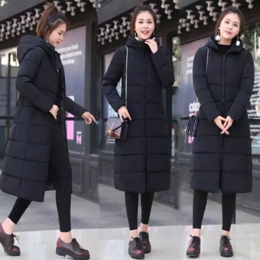 Áo khoác phao nữ dáng dài Đại Hàn - Thời trang Đông Quảng Châu, giảm giá 380k 4 Áo khoác phao nữ dáng dài Đại Hàn - Thời trang Đông Quảng Châu, giảm giá 380k 4
