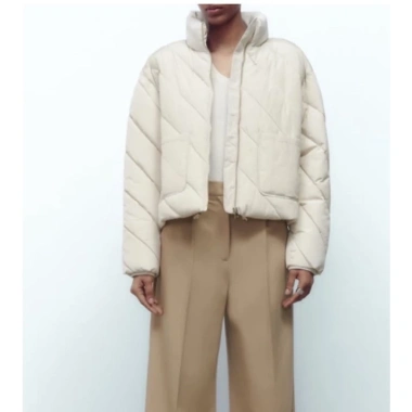 Áo khoác phao nữ Zara đen – Giá 600k, giữ ấm mùa thu, thời trang, giảm giá