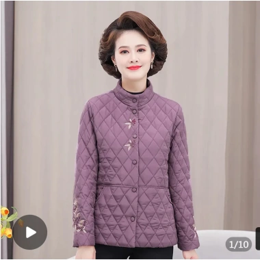 Áo khoác phao siêu nhẹ thêu họa tiết thu đông 2.023 cho nữ trung niên - Giá 468.942₫