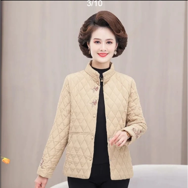 Áo khoác phao siêu nhẹ thêu họa tiết thu đông 2.023 cho nữ trung niên - Giá 468.942₫