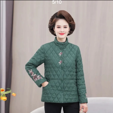 Áo khoác phao siêu nhẹ thêu họa tiết thu đông 2.023 cho nữ trung niên - Giá 468.942₫
