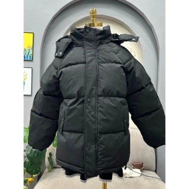 Áo Khoác Phao Unisex 3 Lớp Mũ Tháo Rời, Lót Lông Dày Siêu Ấm, Form Rộng Đa Dụng 10