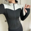 Áo khoác phối cổ tập gym nữ co giãn, chống nắng, dây kéo dài - Beyour sport 6