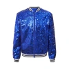 Áo Khoác Sequin Lấp Lánh cho Bé Gái - Nyeemya, Dài Tay, Khóa Kéo, Viền Sọc, Phong Cách Bóng Chày, Tiệc Nhảy Múa 4